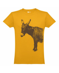 T-shirt unisexo Burro de Miranda - cor mostarda